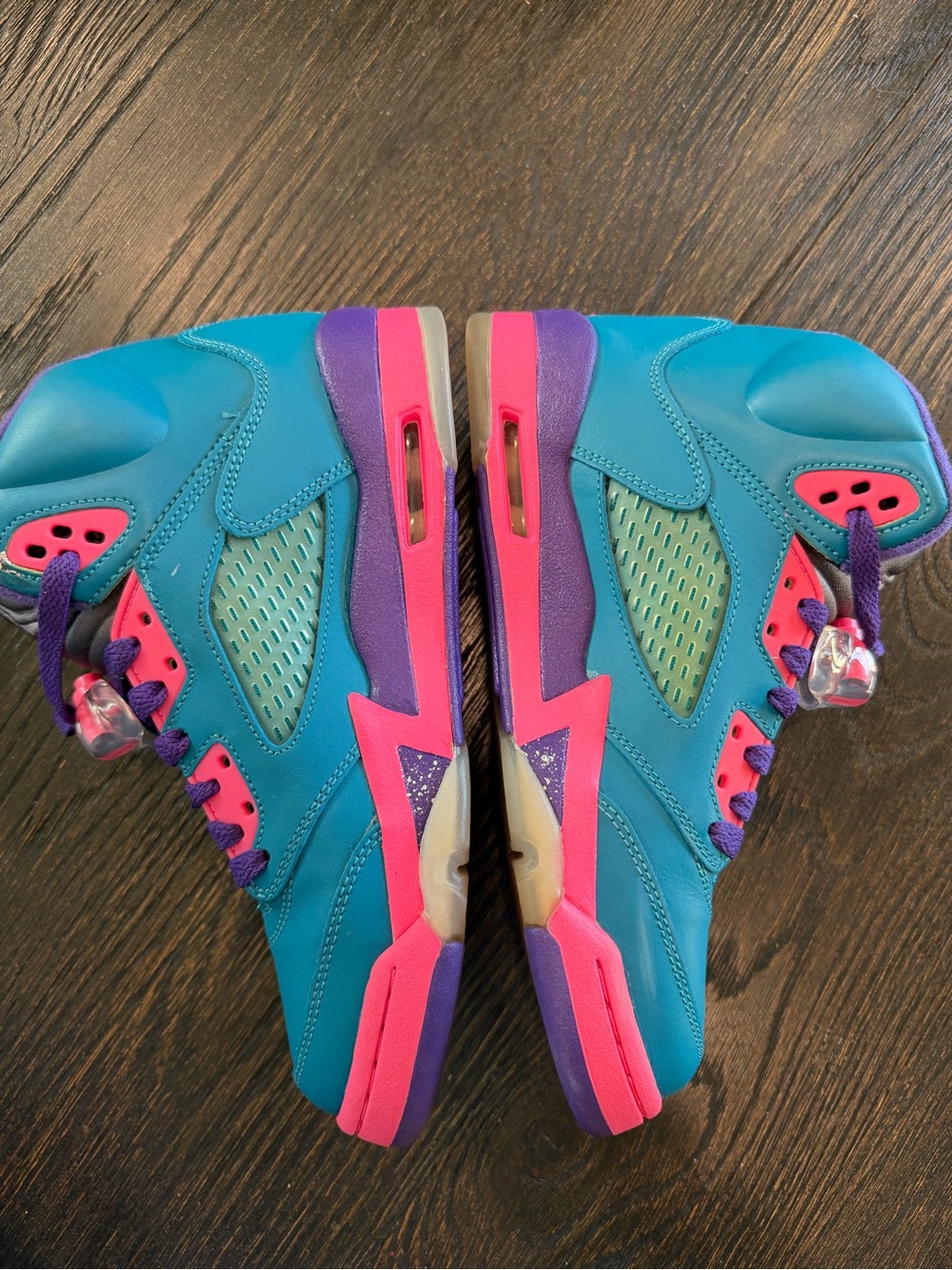 Air Jordan 5 Tropical Teal Kids Size 5y - Picture 6 of 10